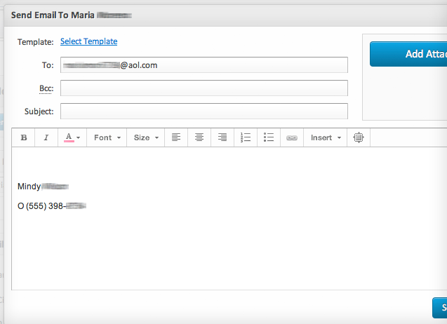 Send Email (screenshot)